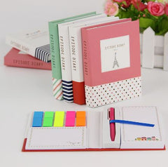 Diary Notebook Office School Supplies With Pen