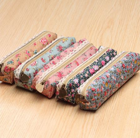 Little Flowers Multi-function Zipper Pencil Bag