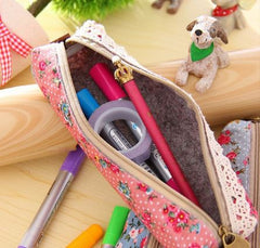 Little Flowers Multi-function Zipper Pencil Bag