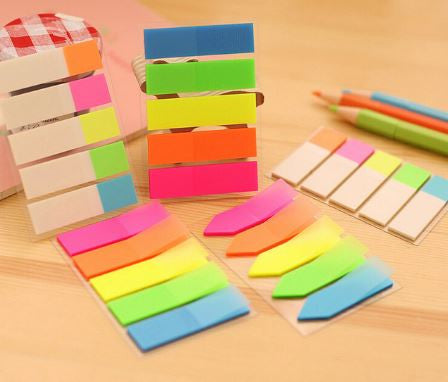 Rainbow Color Memo Pad Sticky Notes