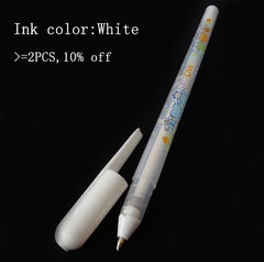 White Ink Color Photo Album Gel Pen