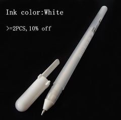 White Ink Color Photo Album Gel Pen