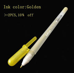 White Ink Color Photo Album Gel Pen