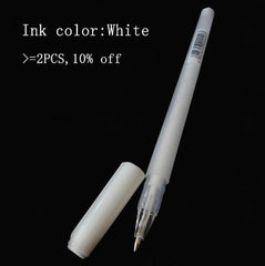 White Ink Color Photo Album Gel Pen