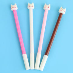 4 Pcs / Pack Cute Cat Gel Pen