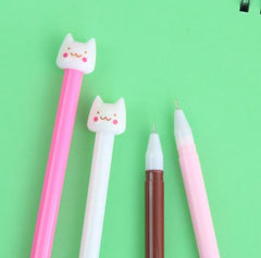 4 Pcs / Pack Cute Cat Gel Pen