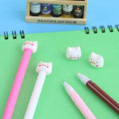 4 Pcs / Pack Cute Cat Gel Pen