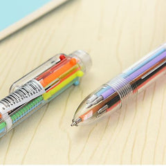 Creative Six Color Ball Point Pen School Office Supply