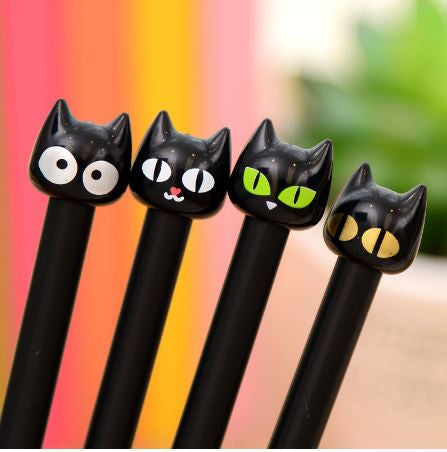 Black Cat Gel Pen For Kids Student