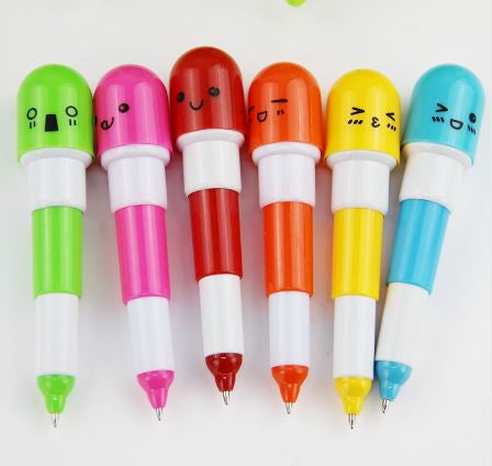 Smiling Face Pill Ball Point Pen