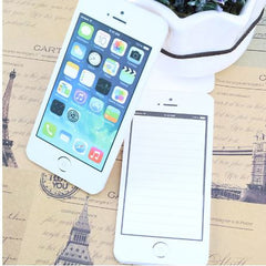 White Fashion Cell Phone Shaped Memo Pad