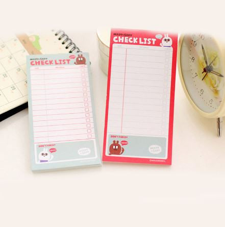 Rabbit Notebook Check List School Stationery