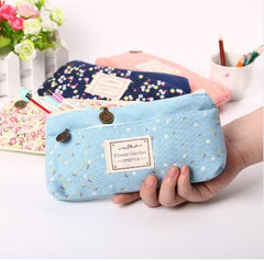 Double Zipper Pure and Fresh Pencil Bag