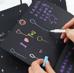 Black Paper Notepad for Drawing Painting