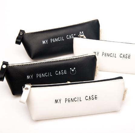 Triangle My Pencil Case Classical Black And White