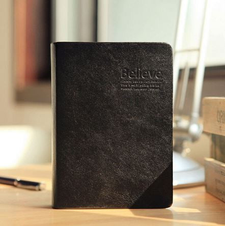 Thick Paper Leather Bible Diary Book