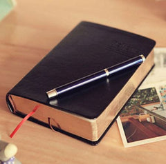 Thick Paper Leather Bible Diary Book