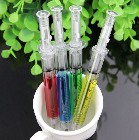 Novelty Needle Tube Writing Ball Point Pen